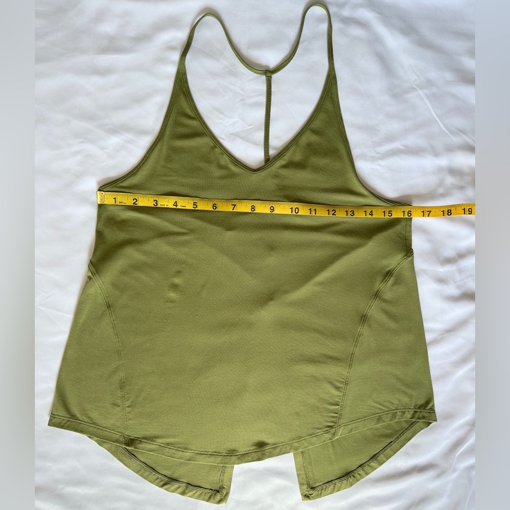 Lululemon Modal-Silk Yoga Tank Top - Bronze Green - 6 - Picture 8 of 9
